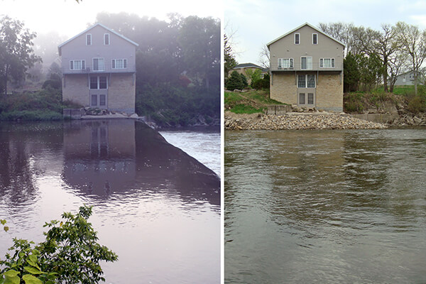 Barr assisted the Floyd County Conservation Board with its efforts to remove a dam on the Shell Rock River in the city of Rockford, Iowa.