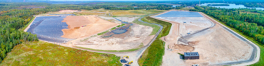 CCR surface impoundment at Minnesota Power’s Laskin Energy Center.