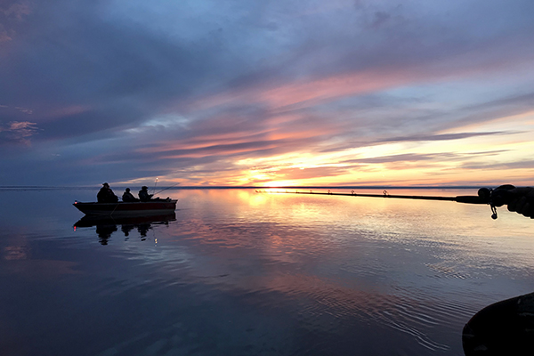 Sunset on a lake
