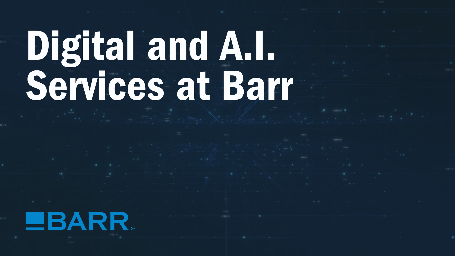 Digital and AI services at Barr