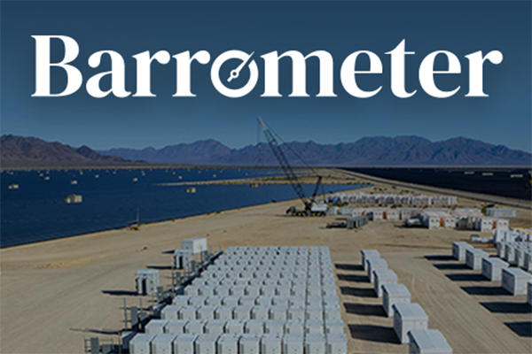 Cover image of the Battery Energy Storage 2026 issue of Barrometer, Barr's digital publication. In this issue, we dive into what it actually takes to get these systems up and running—from navigating complex local regulations to designing durable foundations.