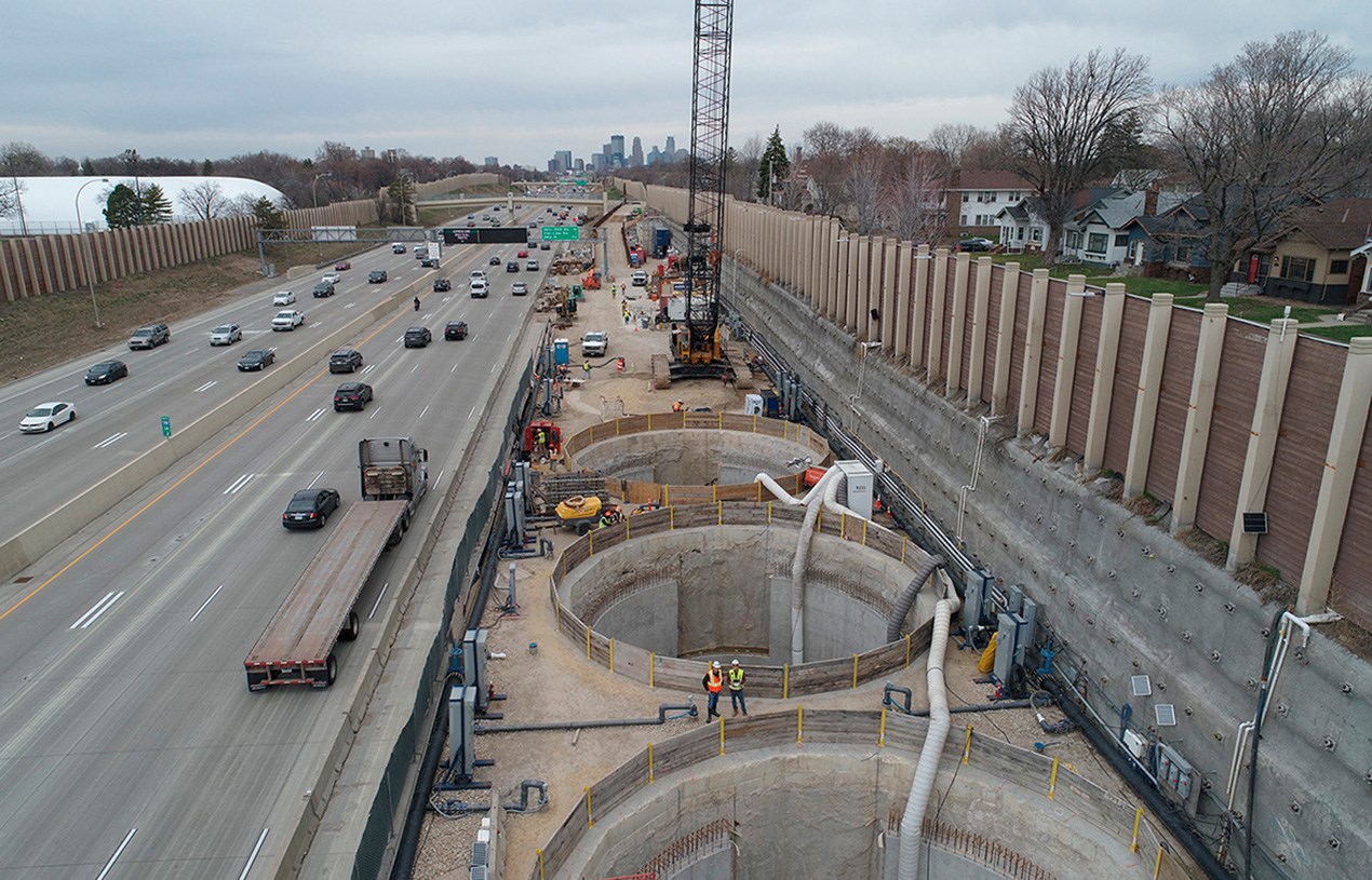 I-35W underground stormwater storage facility